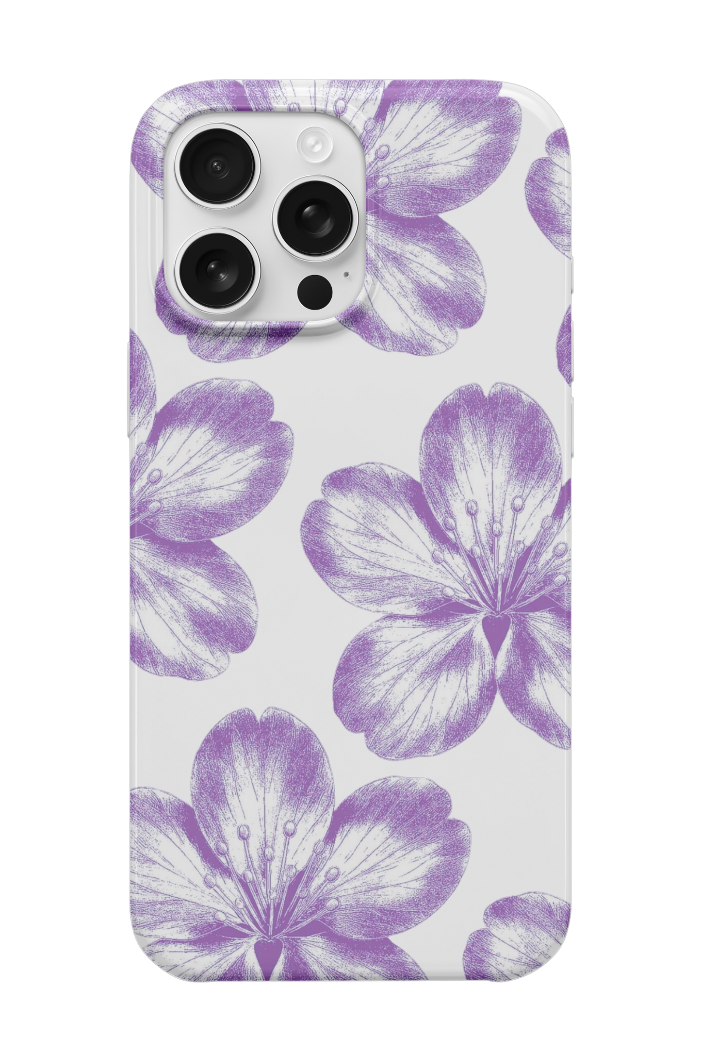 Purple Flowers Telefon Kılıfı R529