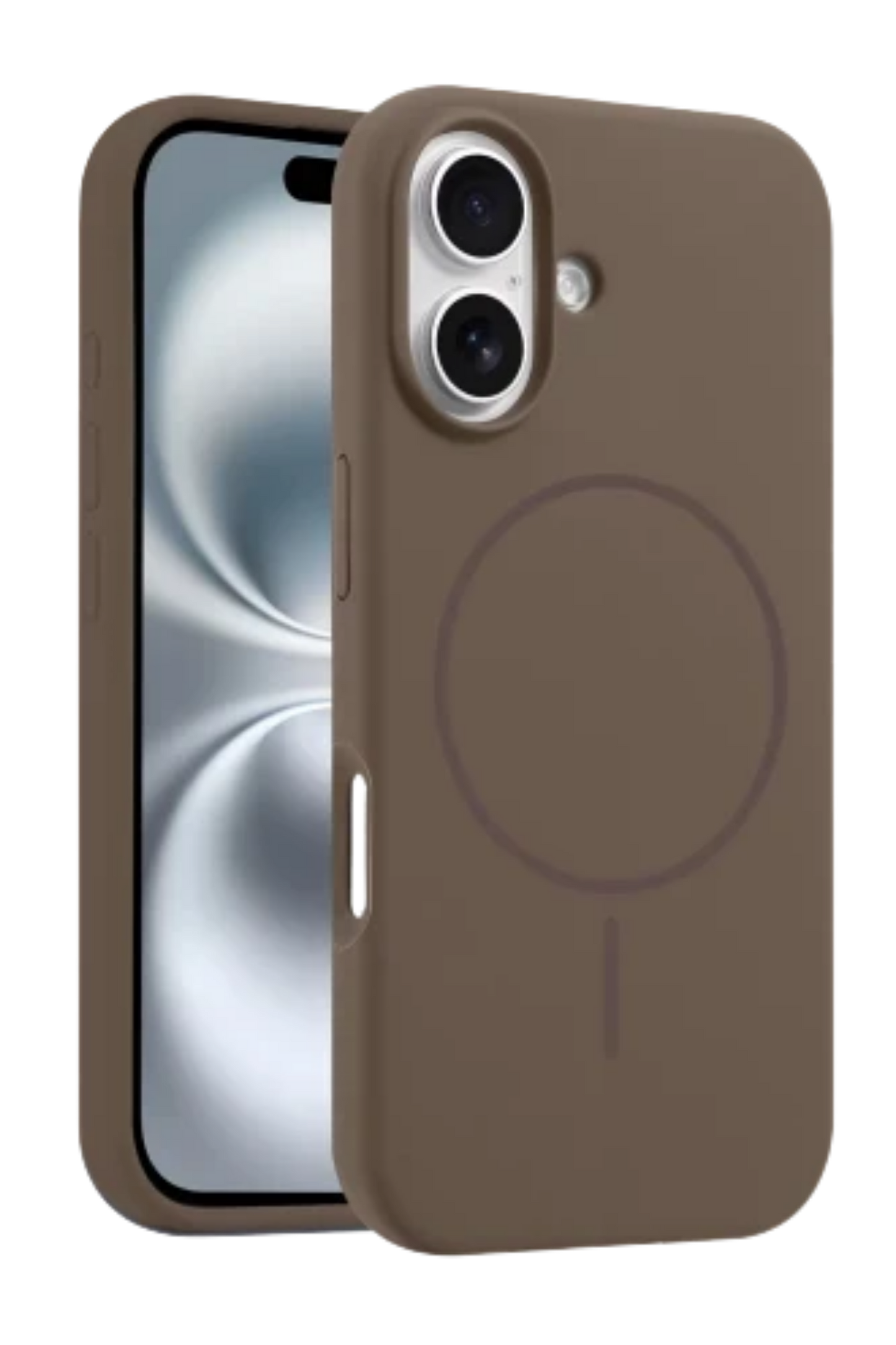 Magsafe Silikon Premium Kılıf - Kahverengi