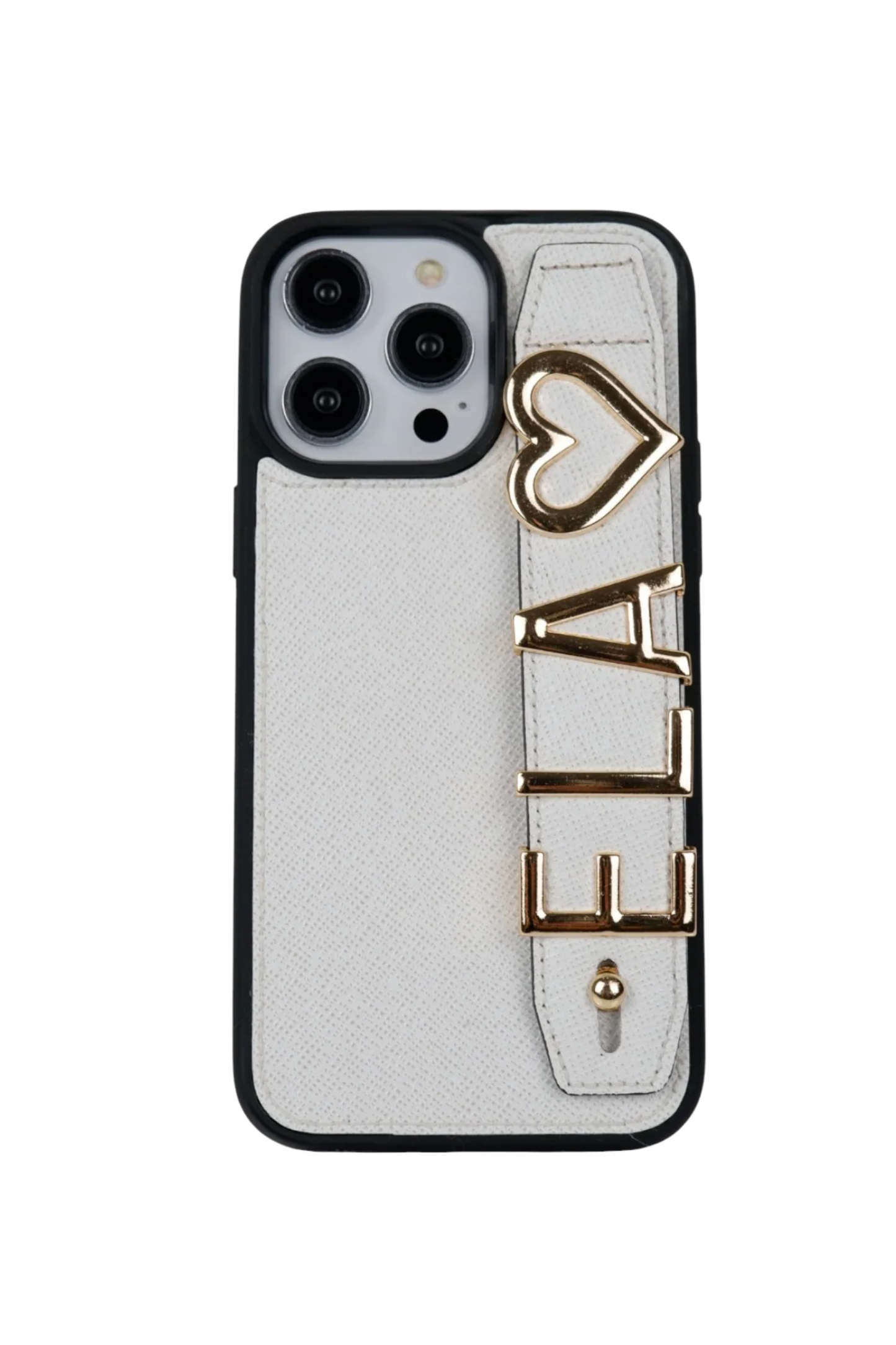 Charmlı Premium Beyaz Deri Kılıf