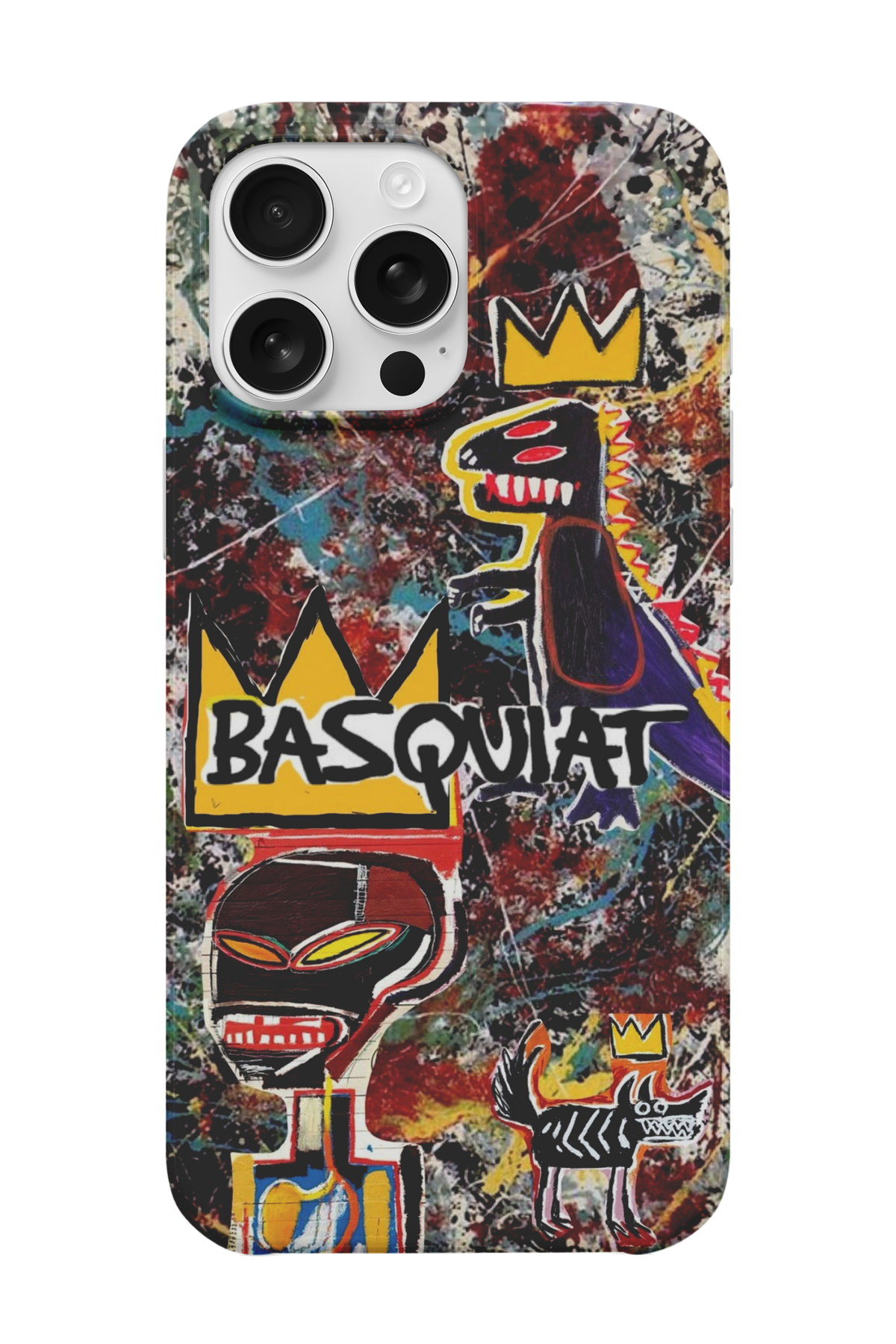 Crowned Graffiti Dino Telefon Kılıfı R657