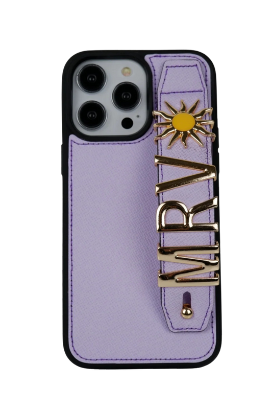 Charmlı Lila Deri Kılıf