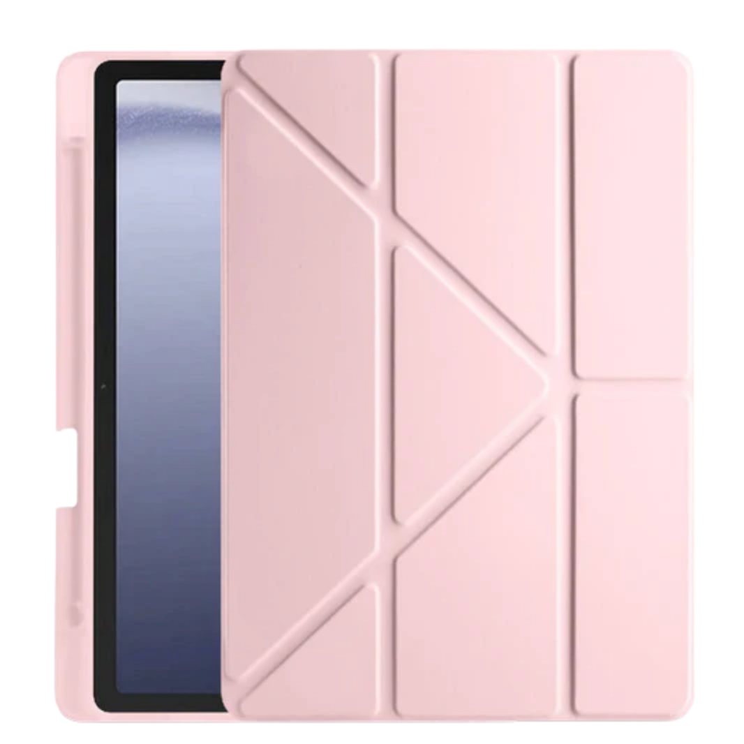 Üçgen Kalemlikli Smart Cover Tablet Kılıfı - Pembe