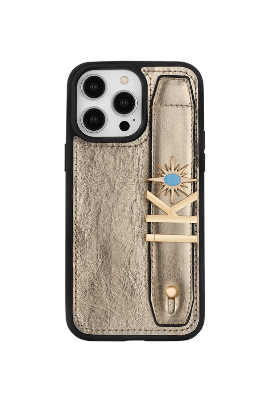 Charmlı Premium Gold Deri Kılıf