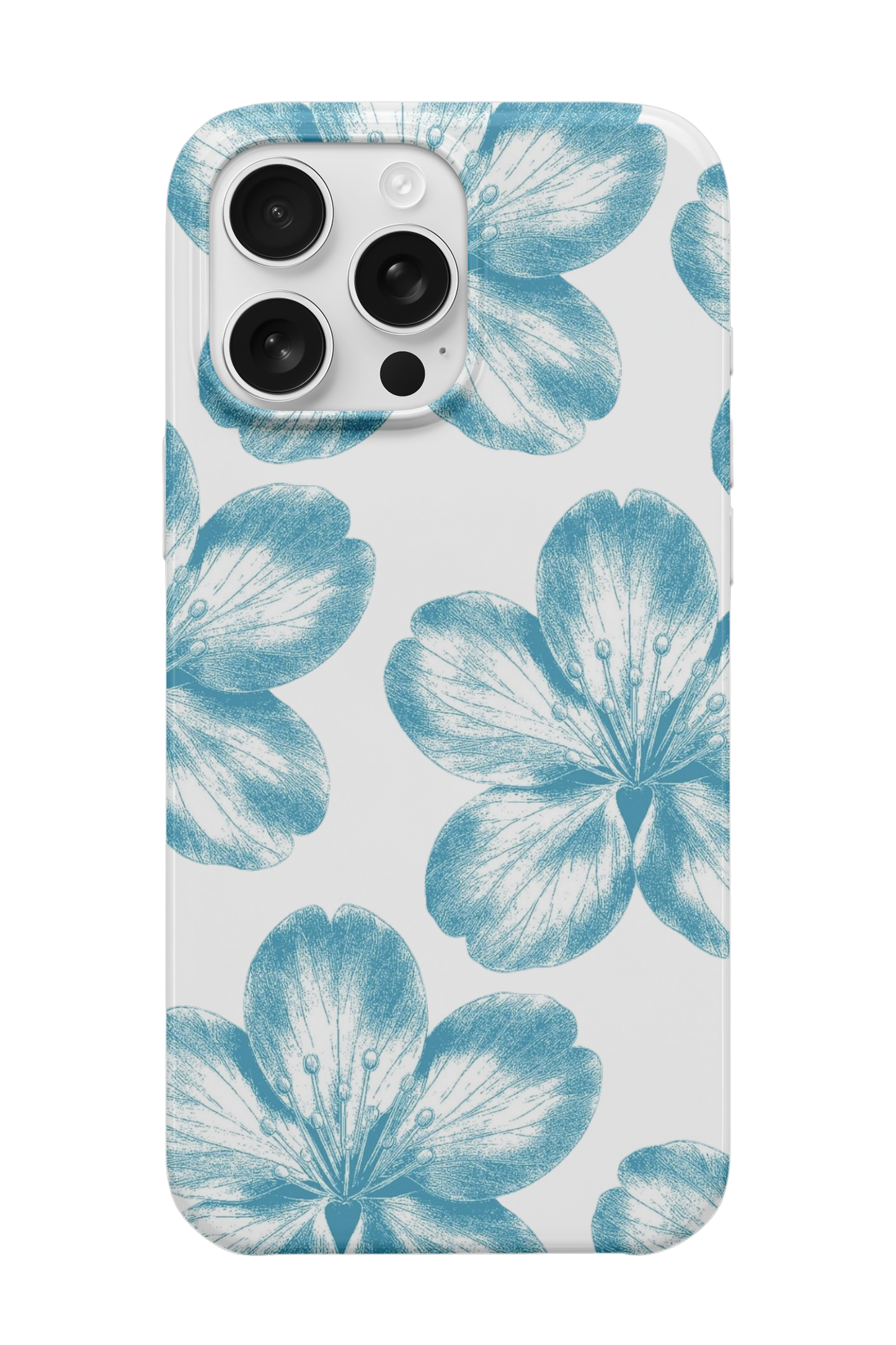 Blue Flowers Telefon Kılıfı R530