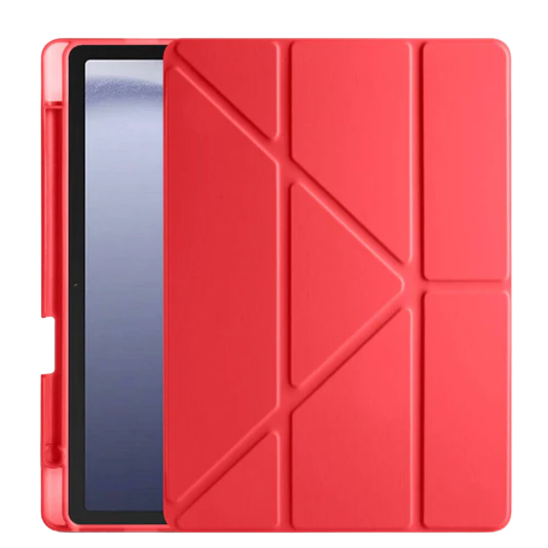 Üçgen Kalemlikli Smart Cover Tablet Kılıfı - Kırmızı