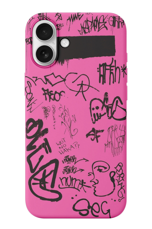 Pink Doodle Telefon Kılıfı R188