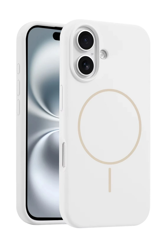 Magsafe Silikon Premium Kılıf - Beyaz
