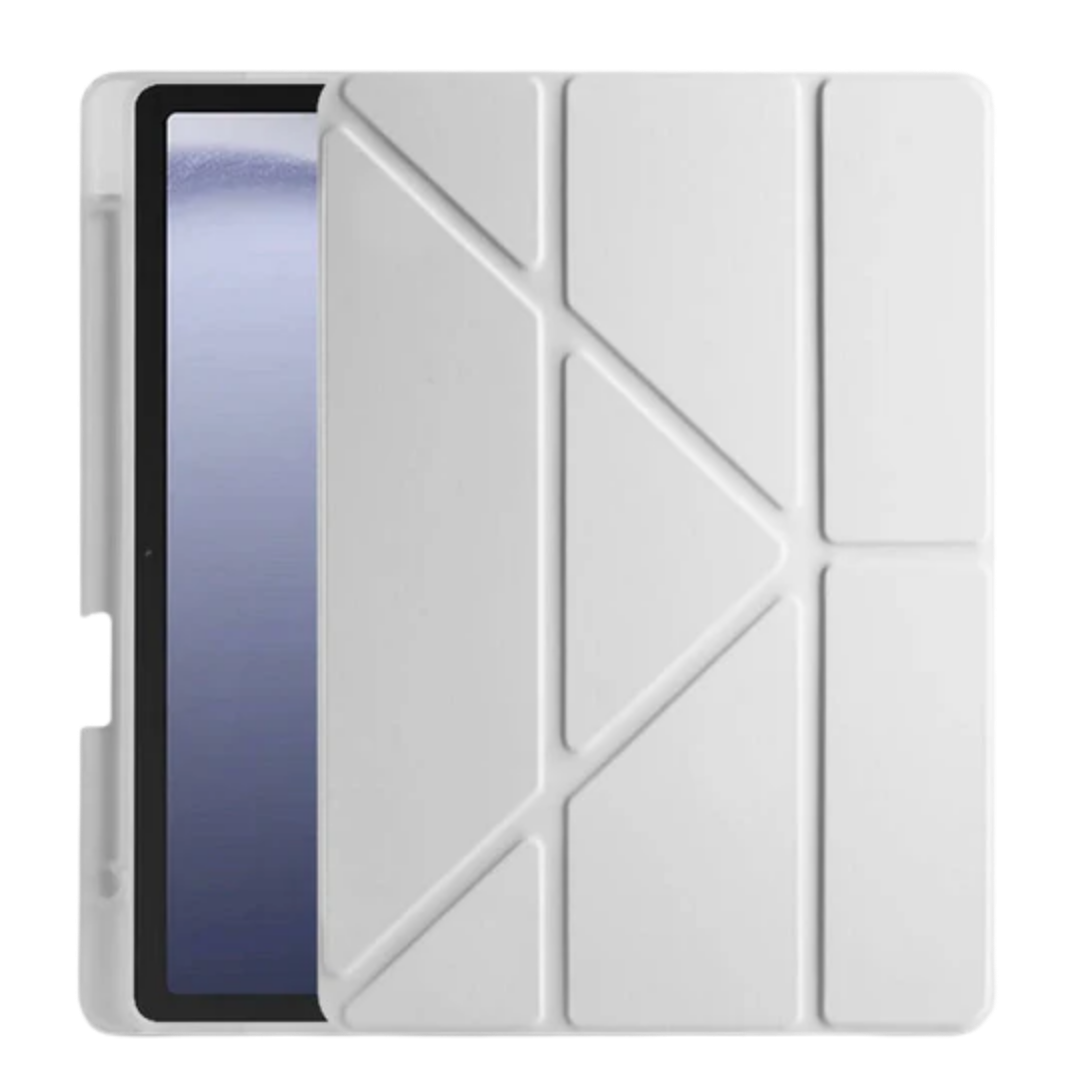 Üçgen Kalemlikli Smart Cover Tablet Kılıfı - Beyaz