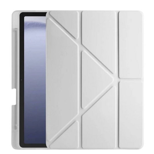 Üçgen Kalemlikli Smart Cover Tablet Kılıfı - Beyaz