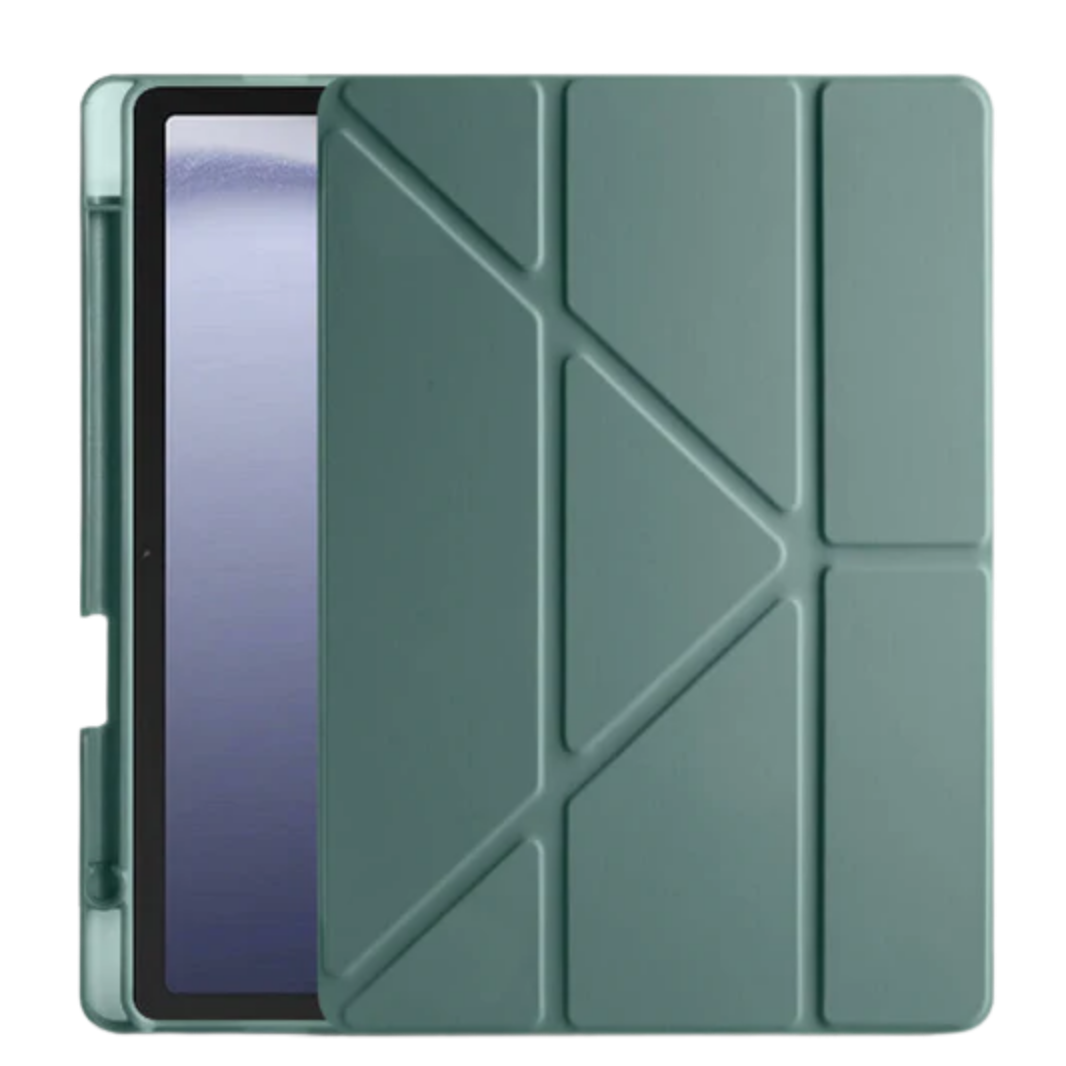 Üçgen Kalemlikli Smart Cover Tablet Kılıfı - Haki