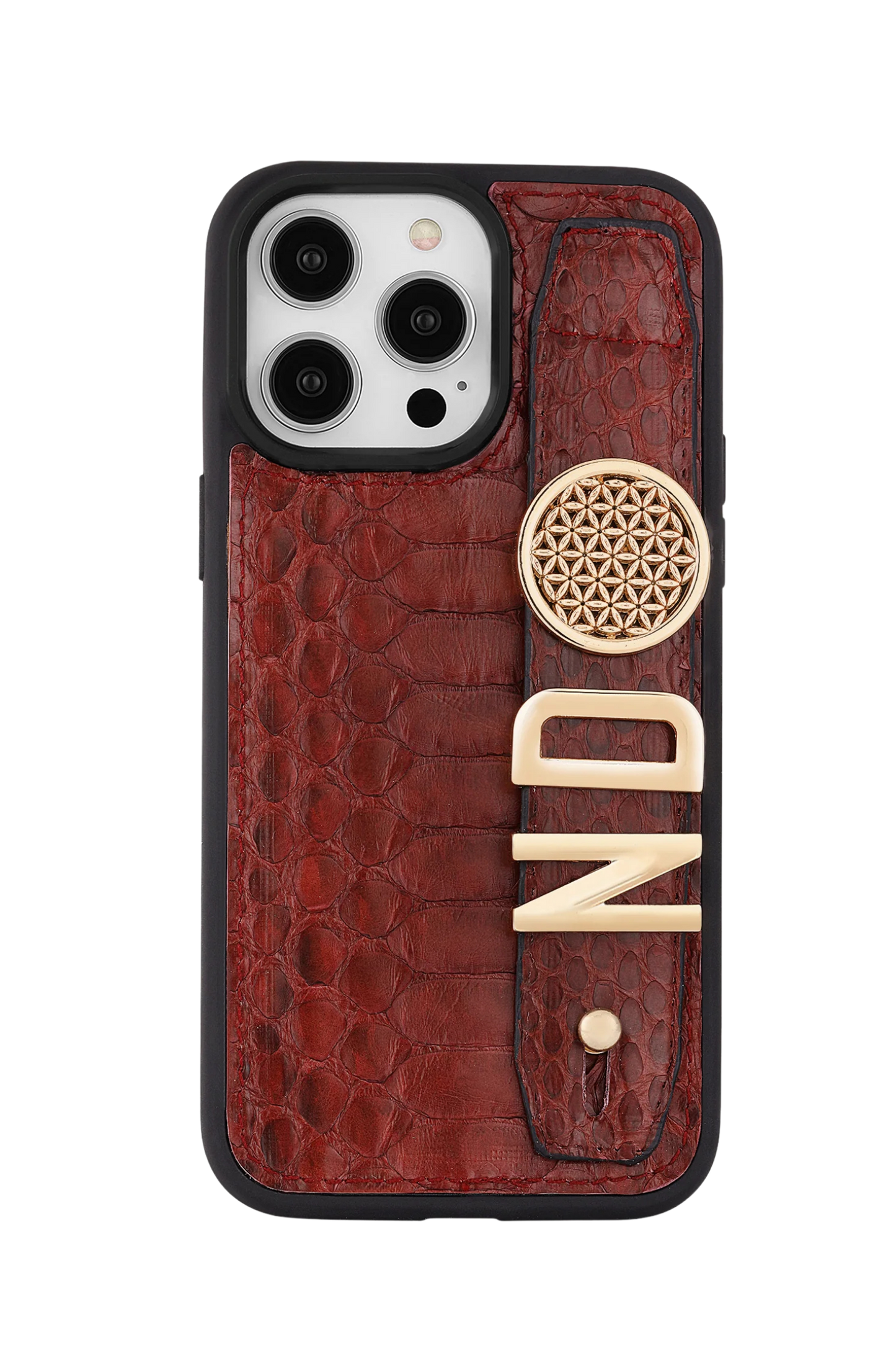 Charmlı Bordo Piton Yılan Deri Kılıf