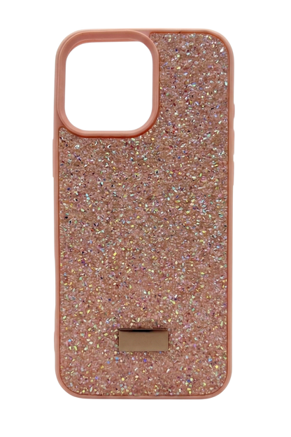 Kristal Taşlı Lüks Telefon Kılıfı - Pembe