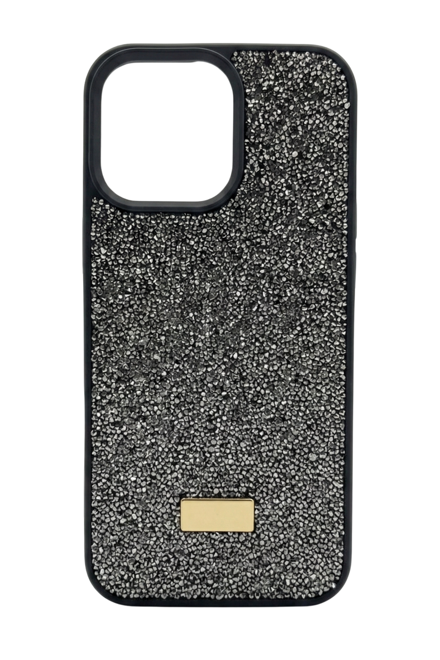 Kristal Taşlı Lüks Telefon Kılıfı - Gri