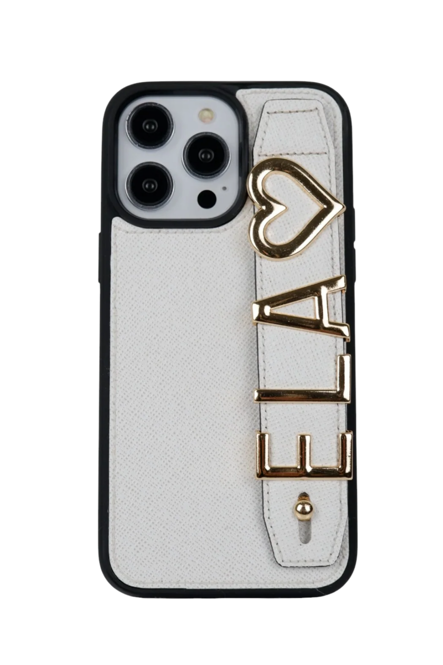 Charmlı Premium Beyaz Deri Kılıf