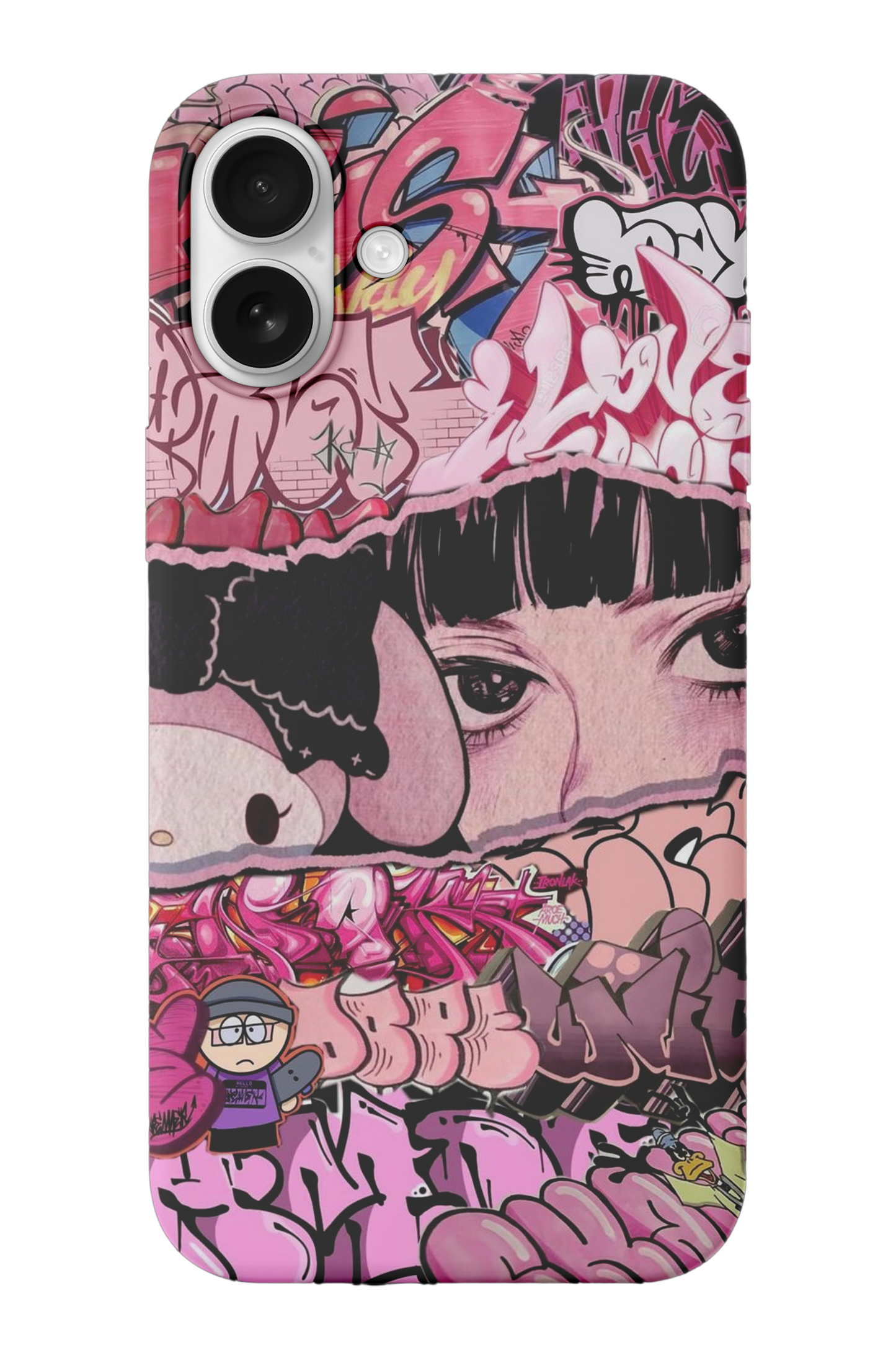Pink Graffiti Telefon Kılıfı R186