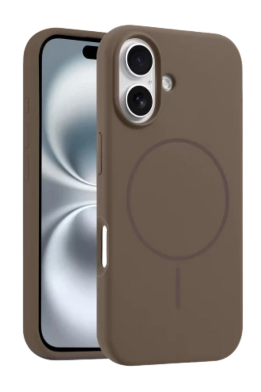 Magsafe Silikon Premium Kılıf - Kahverengi