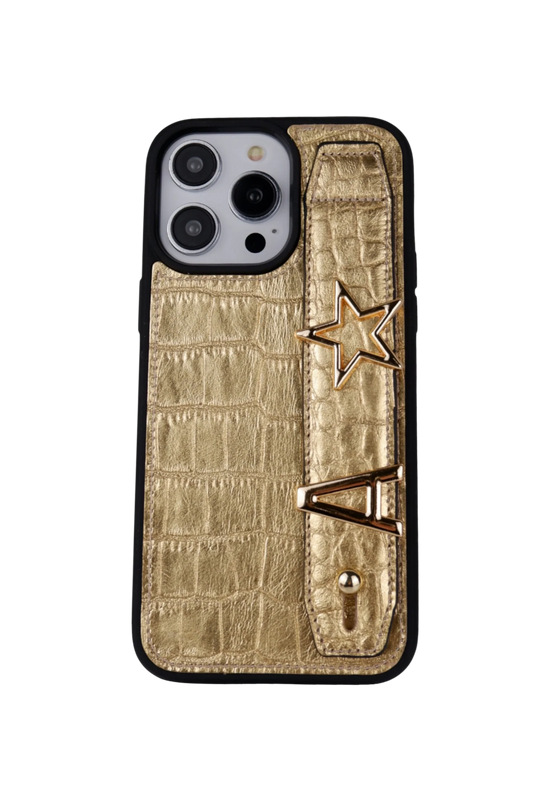 Charmlı Premium Gold Deri Kılıf