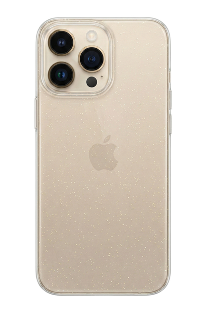 Simli Sararmaz Şeffaf Telefon Kılıfı