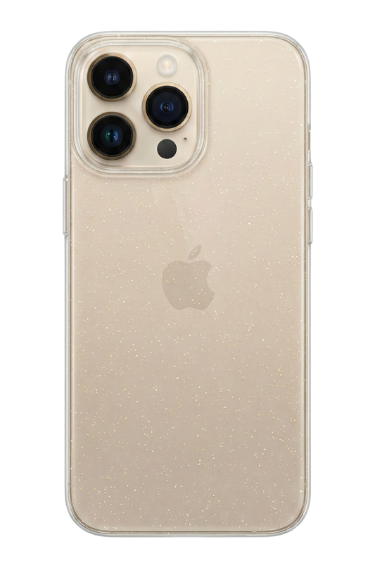 Simli Sararmaz Şeffaf Telefon Kılıfı