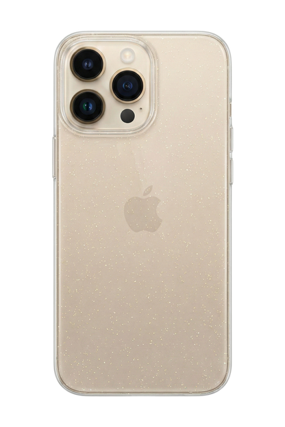 Simli Sararmaz Şeffaf Telefon Kılıfı