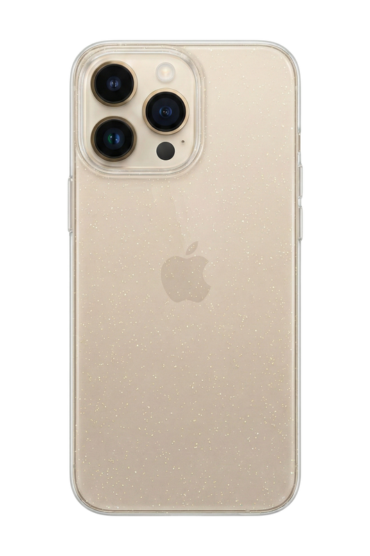 Simli Sararmaz Şeffaf Telefon Kılıfı