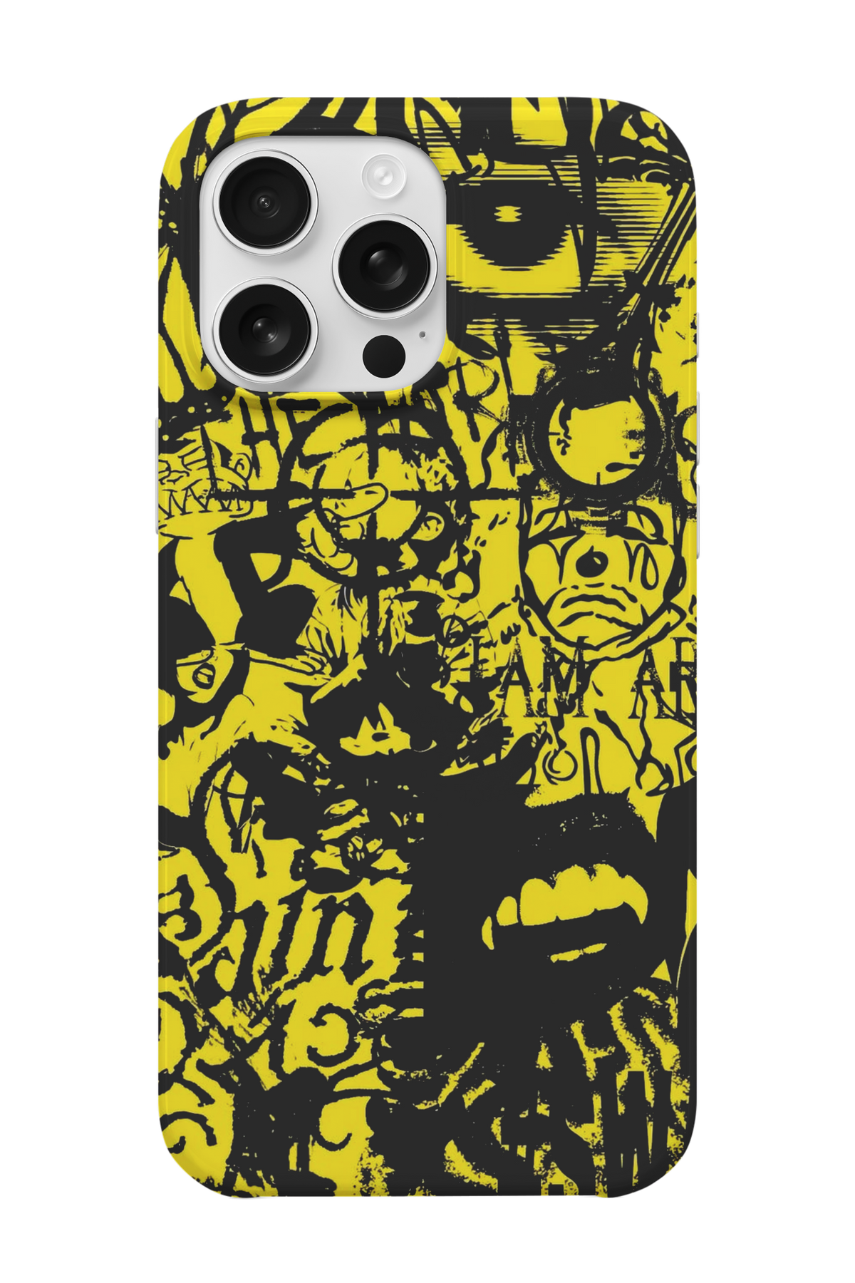Yellow Graffiti Telefon Kılıfı R655
